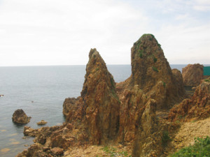 深浦〜広戸の海岸風景